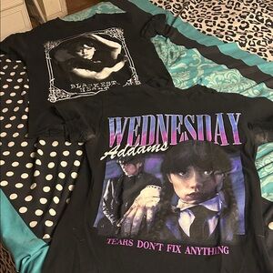 Black Graphic Kids T-Shirt